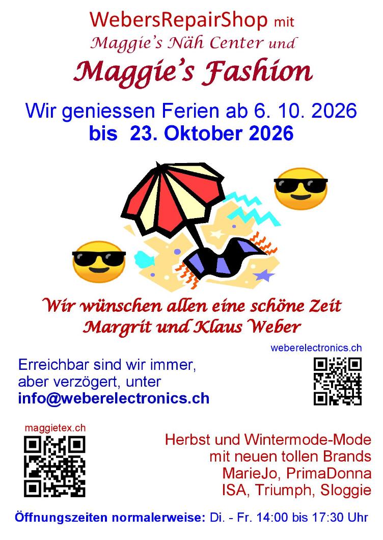 Betriebsferien