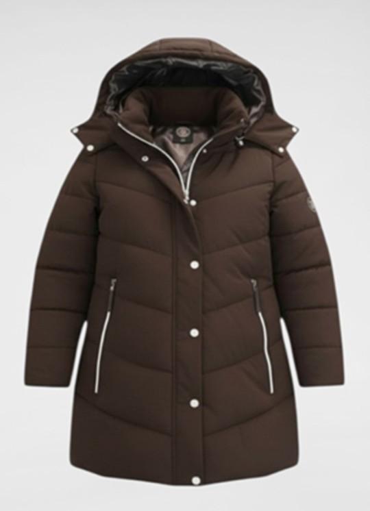 Damen Steppjacke, längere Form - 0