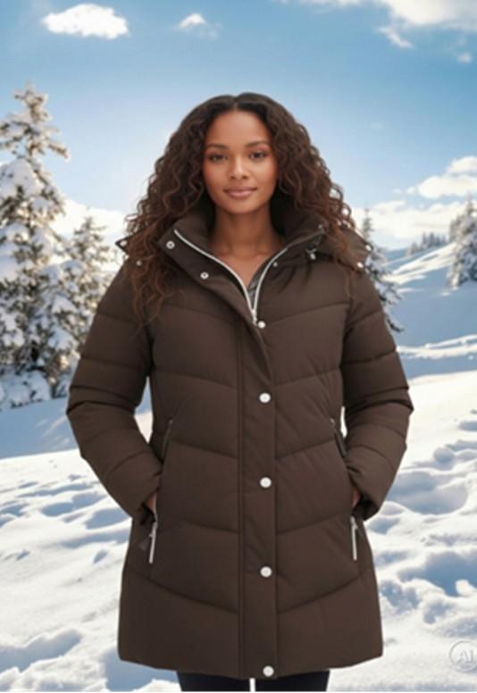 Damen Steppjacke, längere Form